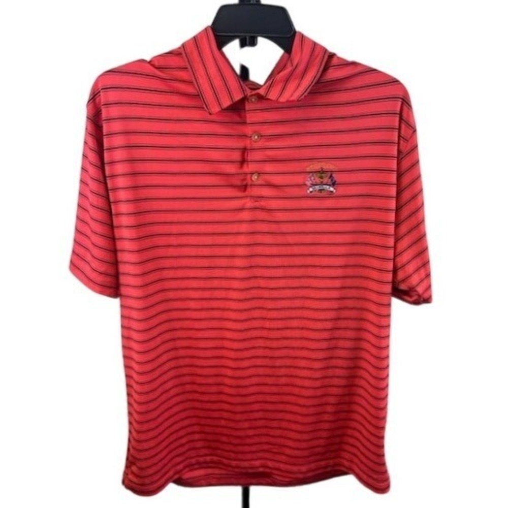 Nike Golf Ryder Cup Polo Shirt Men's Size XL Red Striped Dri Fit